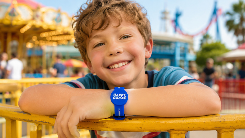 Tamper-Proof RFID Silicone Wristband with Security Clasp for Events