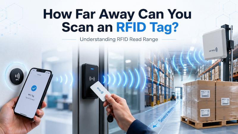 ما هي أقصى مسافة يمكنك مسح علامة RFID منها؟