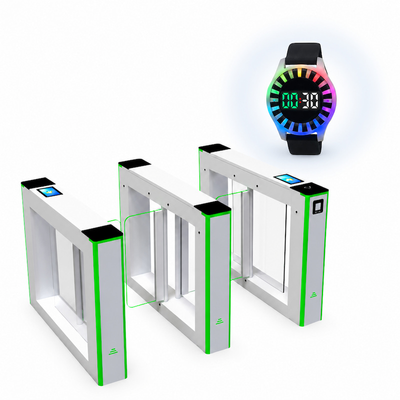 RFID countdown wristband at amusement park