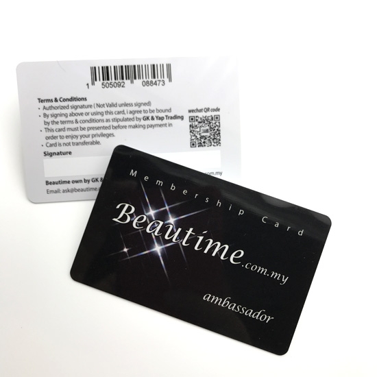Custom Barcode Membership Card