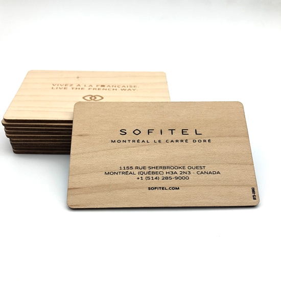 contactless wooden hotel key card