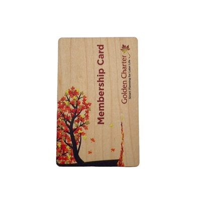 بطاقات RFID الخشبية المستدامة