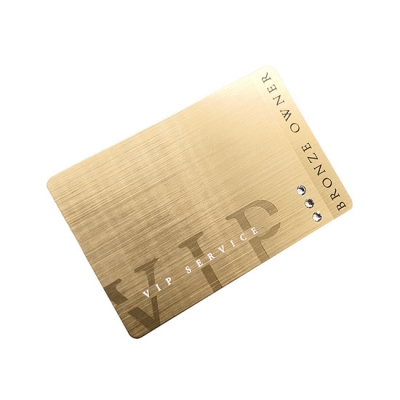 بطاقة RFID مصقولة بلون معدني